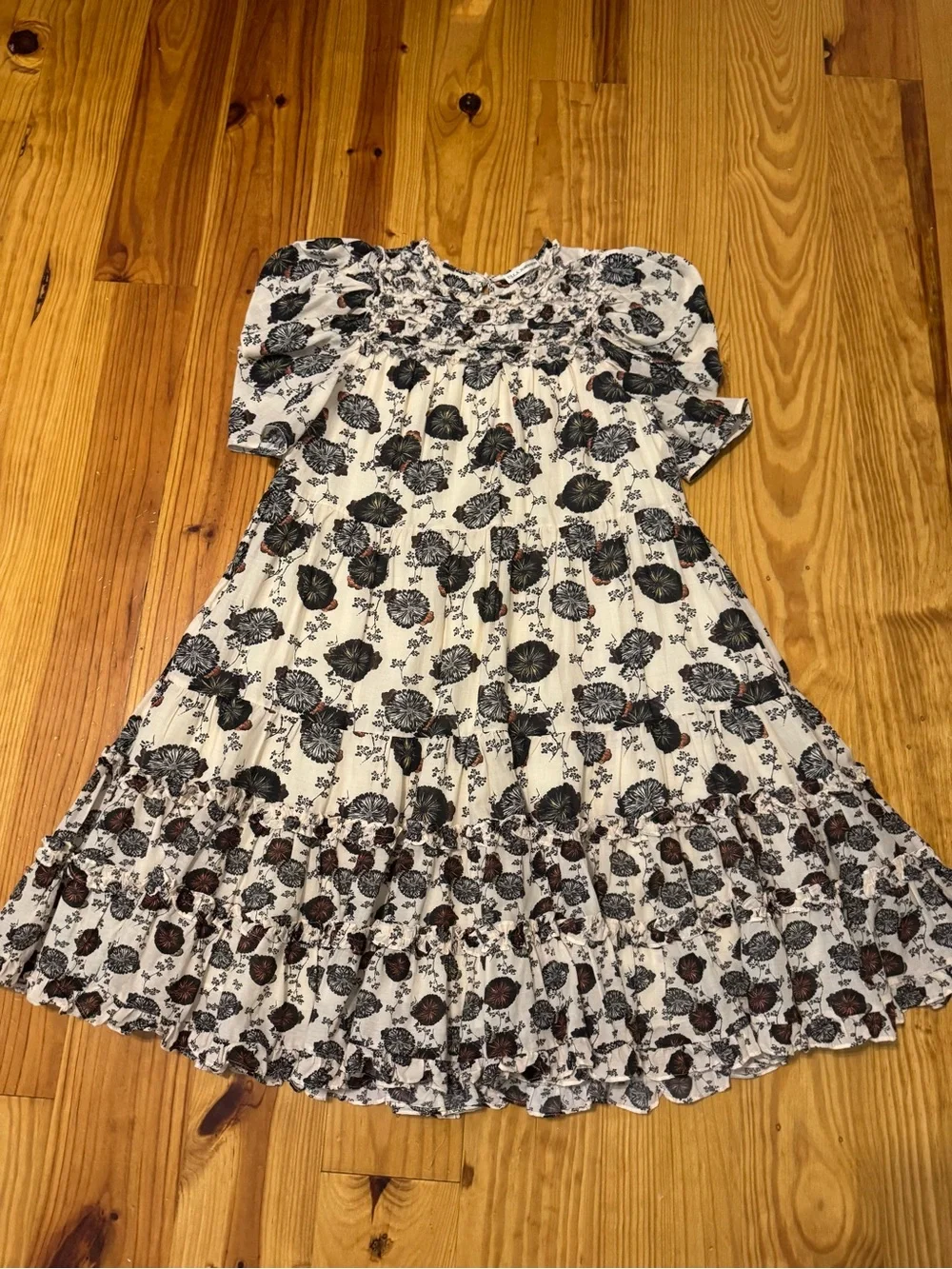 Ulla Johnson Cassian Dress Gardenia Floral Mini Dress Women’s SIZE 4 - Picture 4 of 12